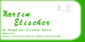 martin elischer business card